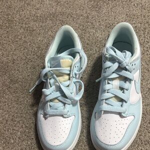 Nike Kids' Light Blue and White Sneakers